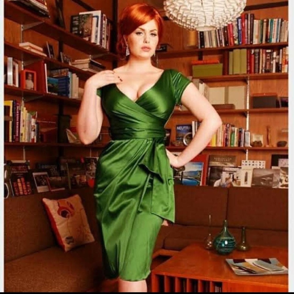 Pinup Couture Ava faux wrap wiggle dress 2x